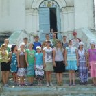 Возле церкви в селе Кременки.