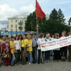 Митинг участников слета трезвенников в г.Чебаркуль