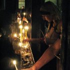 Свечи у кувуклии над Гробом Господним