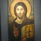 Древняя икона "Христос Пантократор" в монастыре