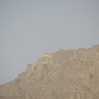 В приближении объектива - храм Святой Троицы на вершине горы Моисея