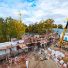 20211013-Идет строительство Саровских врат Дивеевского монастыря